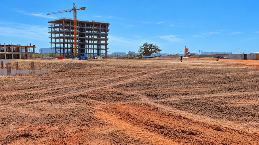 Terrassement du projet Envol City de Diamniadio
