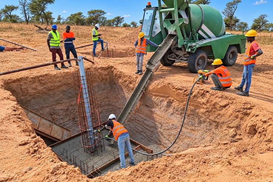 Pôle 2026 - Fondations de la ligne 90 kV Mékhé-Pekesse - photo 2